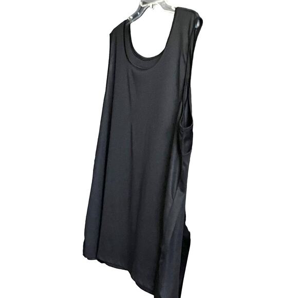 NO MANUFACTURER TAG - SLEEVELESS SHELL OR SLIP-ON BLOUSE, WOMENS, 4X, BLACK - Picture 3 of 8